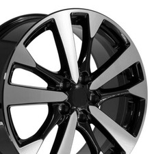 18 Black Machined 62720 Wheels Set4 Fits Nissan Altima Maxima Murano Sentra