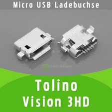 ✅ Tolino Vision 3 HD Micro USB DC Femmina Presa di Ricarica Presa di Alimentazione Connector Port