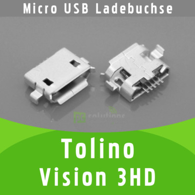   Tolino Vision 3 HD Micro USB DC Buchse Ladebuchse Strombuchse Connector Port