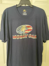 Mossy Oak T-Shirt Blue Size  X Large  FAST SHIPPING