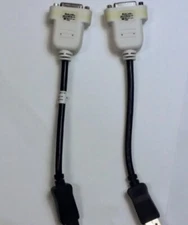 Lot Of 2 BIZLINK Display Port to NVR Cable  Adapters Part # BZL-KS100009 (B)