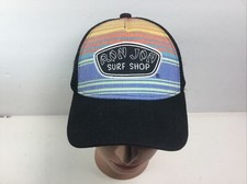 Ron Jon Surf Shop Hat Kids Black Multi Color Mesh Back SnapBack Cap