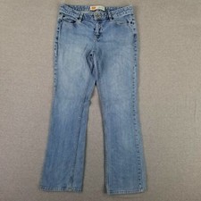 Vintage Route 66 Low Rise Size 8 Boot Cut Jeans Retro 2000s Heavy Denim Stone