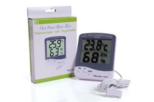 Digital LCD Indoor/Outdoor C/F Thermometer Hygrometer Temperature Humidity Meter