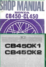 Manuale Officina HONDA CB450 K1 CB450K2 lingua inglese