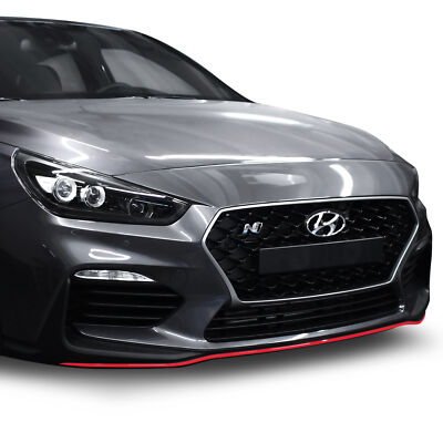 Spoilerschwert Hyundai I30N Rot Frontspoiler Folie Zubehör Tuning D017