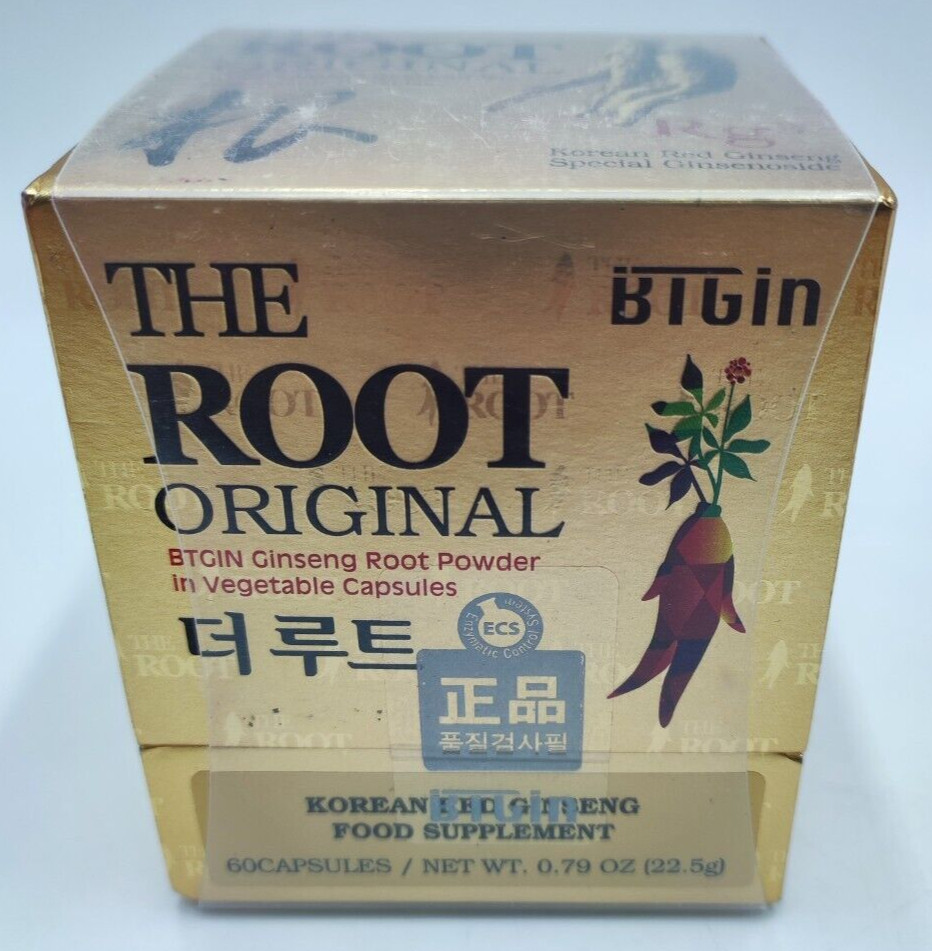 BTGIN Original The Root Koreanische rote Ginseng Kapseln Ganzwurzel Südkorea