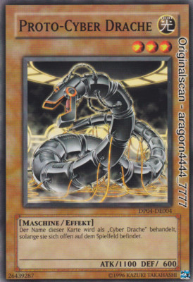 YU-GI-OH, PROTO-CYBER DRACHE, C, DP04-DE004, TOP