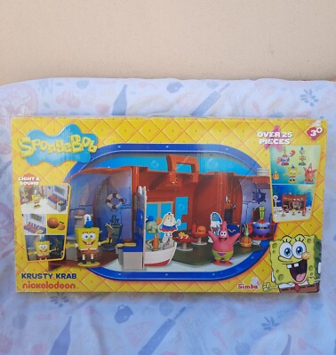 SPONGEBOB SCHWAMMKOPF KRUSTY KRAB SPIELSET SIMBA Neu Nickelodeon über 25 Teile 