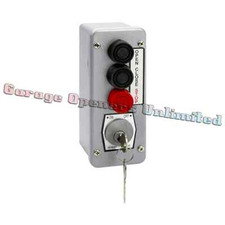 MMTC 3BLM Nema 4 Exterior Three Button w/ Mortise Lockout Surface Mount Control