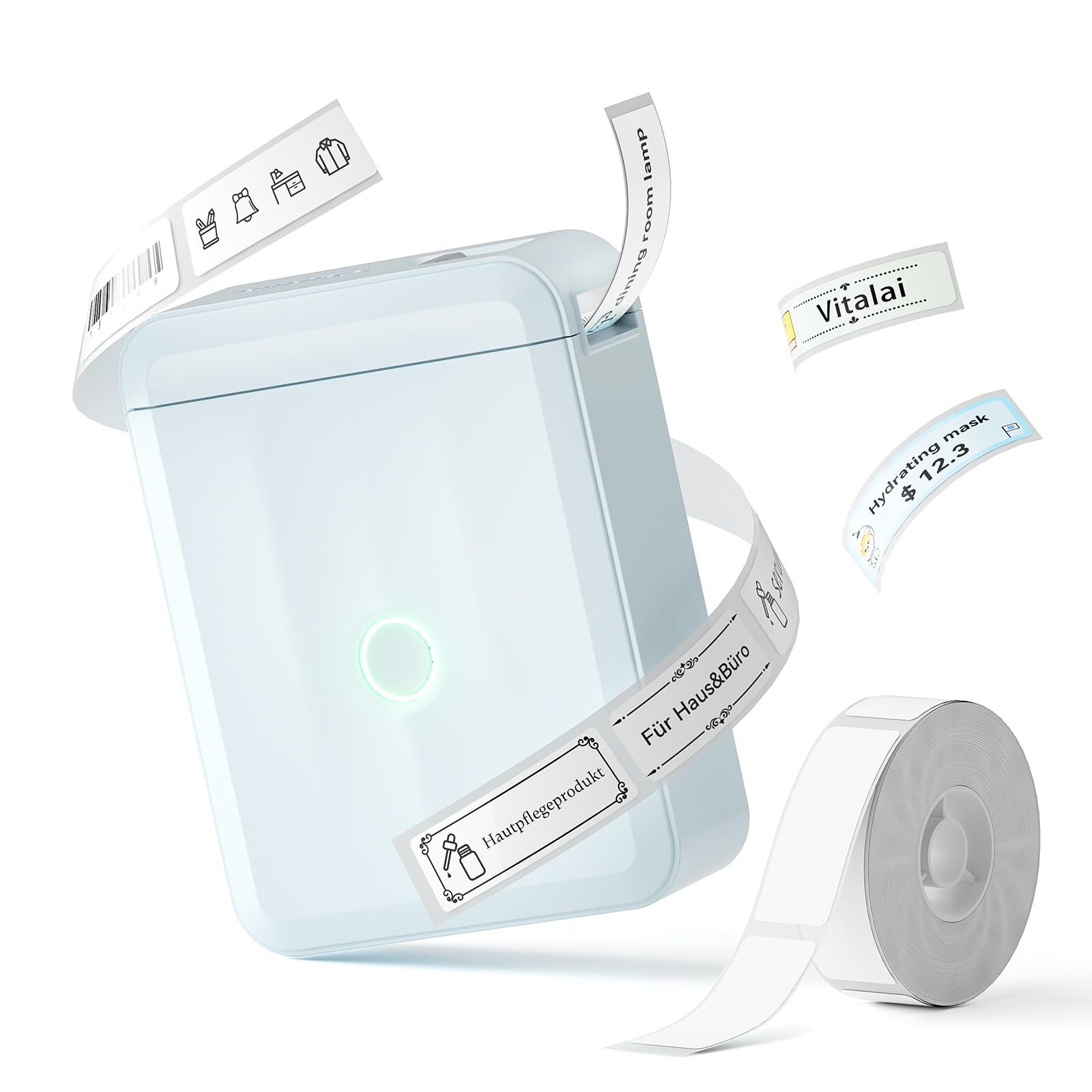 Label Maker Bluetooth Label Printer Household Organization D110 Label Maker M...-image