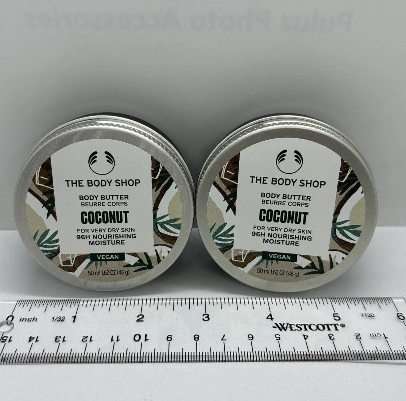 NEW 2X The Body Shop COCONUT Body Butter Travel Size 50ml/1.69oz Free Ship ATHNT