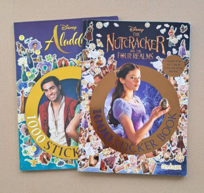 Disney Sticker Books x 2 - Aladdin/The Nutcracker and the Four Realms