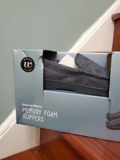 Wayland Square Slippers Deluxe Mens Memory Foam Size Med 6-7