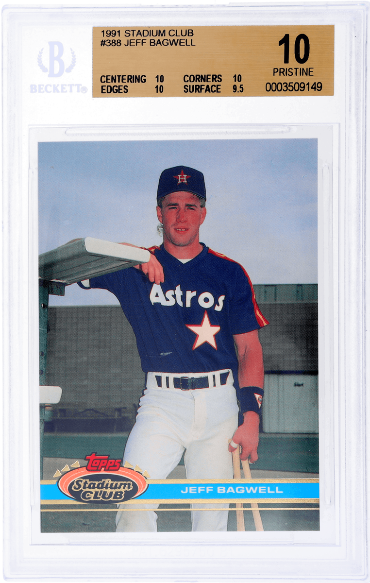 1991 Stadium Club Jeff Bagwell #388 BGS 10 Rookie RC | eBay 1991 Stadium Club Jeff Bagwell #388 BGS 10 Rookie RC | eBay
