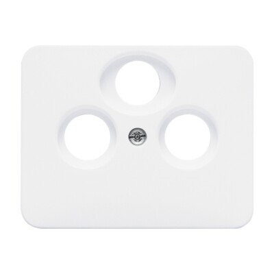 BUSCH-JAEGER ALPHA  1743-03-24G ANTENNENABD.  HOCHGLANZ STUDIOWEISS SONDERPREIS