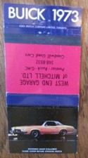 1973 BUICK CAR DEALER: MITCHELL, ONTARIO -K3