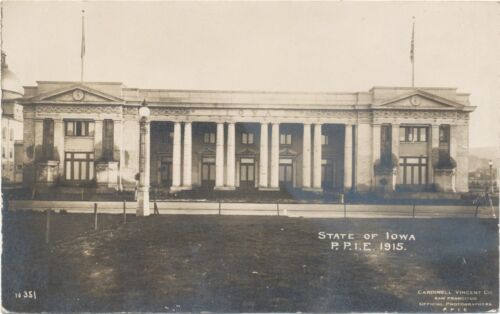 State Of Iowa Building Real Photo Postcard Panama Pacific Exposition 1915 PPIE - Picture 1 of 2