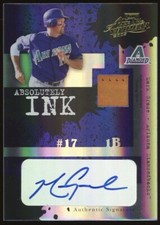 2005 Playoff Absolute Memorabilia Absolutely Ink Auto Jersey Mark Grace /50