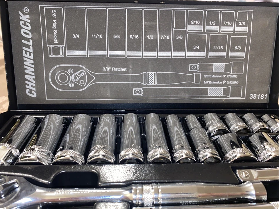 Juego de 18 piezas de trinquete profesional Channellock ¡Nuevo sin caja! Foto 3 de 4