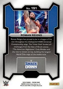 Roman Reigns 2024 Panini Prizm WWE - #191 - view 2