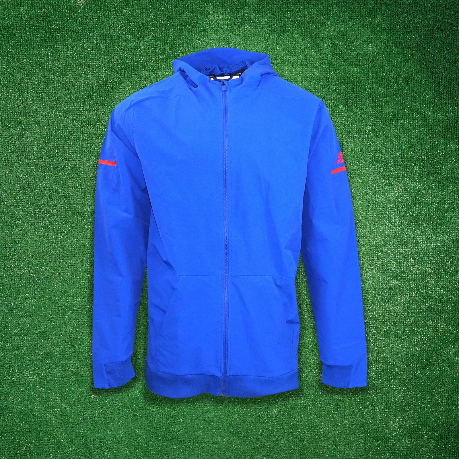 Мужская тканая куртка NCAA Adidas 2018 Sideline Blue Team из ткани Squad