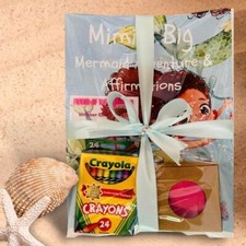 Mermaid Coloring Book  Positive Affirmations For Kids GIFT SET Bundle