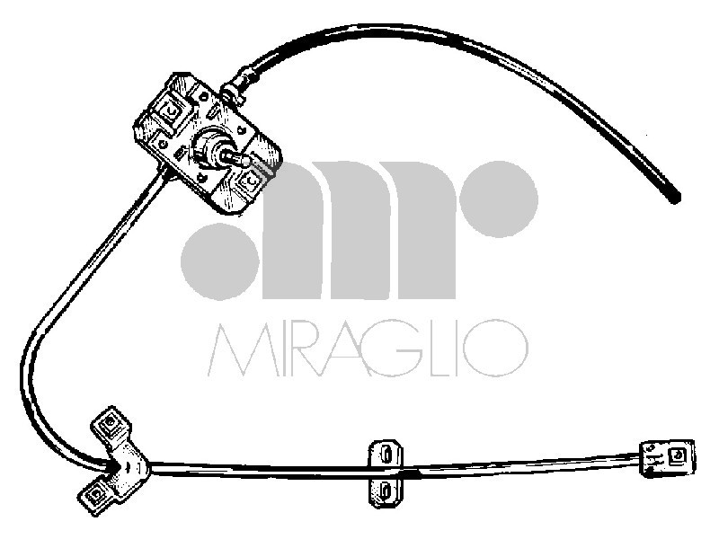 Alzacristalli Manuale Destro Ducato 90-94 Miraglio 30/178 Originale