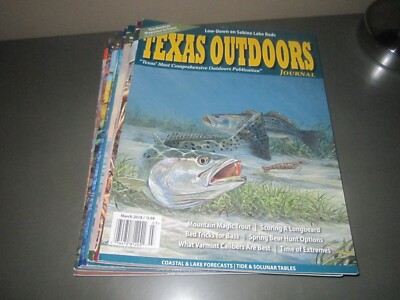 Texas Outdoors Journal 2018 Fishing Hunting Animals Nature