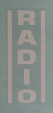DECAL SET for RADIO Scooter Adhesive Backed White RF195