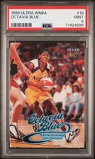 1999 Ultra WNBA Octavia Blue Rookie Card PSA 9 Kennesaw State Miami Hurricanes