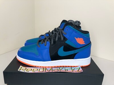 Nike Air Jordan Mid Racer Blue New York Knicks Grade School