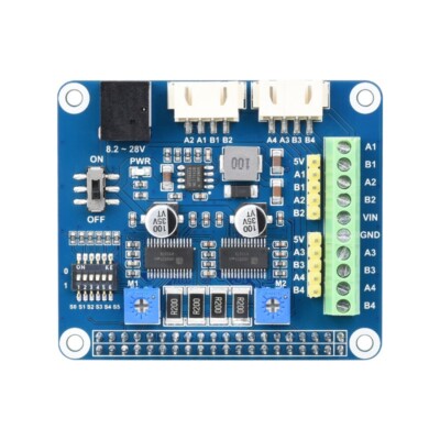 HRB8825 Stepper Motor HAT for Raspberry Pi Jetson Nano Drive Two Stepper Motors