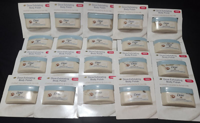  Best $ Lot 20x  Dove Exfoliating Body Polish Crushed Macadamia & Rice Milk 1oz 