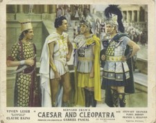 Caesar and Cleopatra Original Lobby Card Stewart Granger Exotic Roman Costume