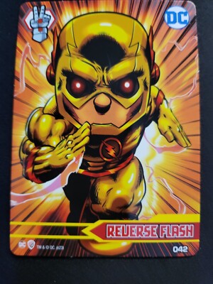  DC Super Hero & Villain Ooshies  Reverse Flash card #42