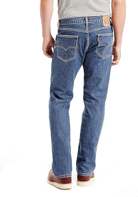 Levi's Men's 505 Regular Fit Jeans Stonewash Stretch 32W x