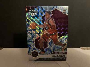 2020-21 NBA Panini Mosaic Isaac Okoro #271 Reactive Blue Prizm Debut Rookie Card