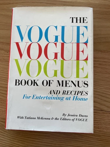 The Vogue Book of Menus and Recipes 1964 First Edition! Vtg Hardcover
