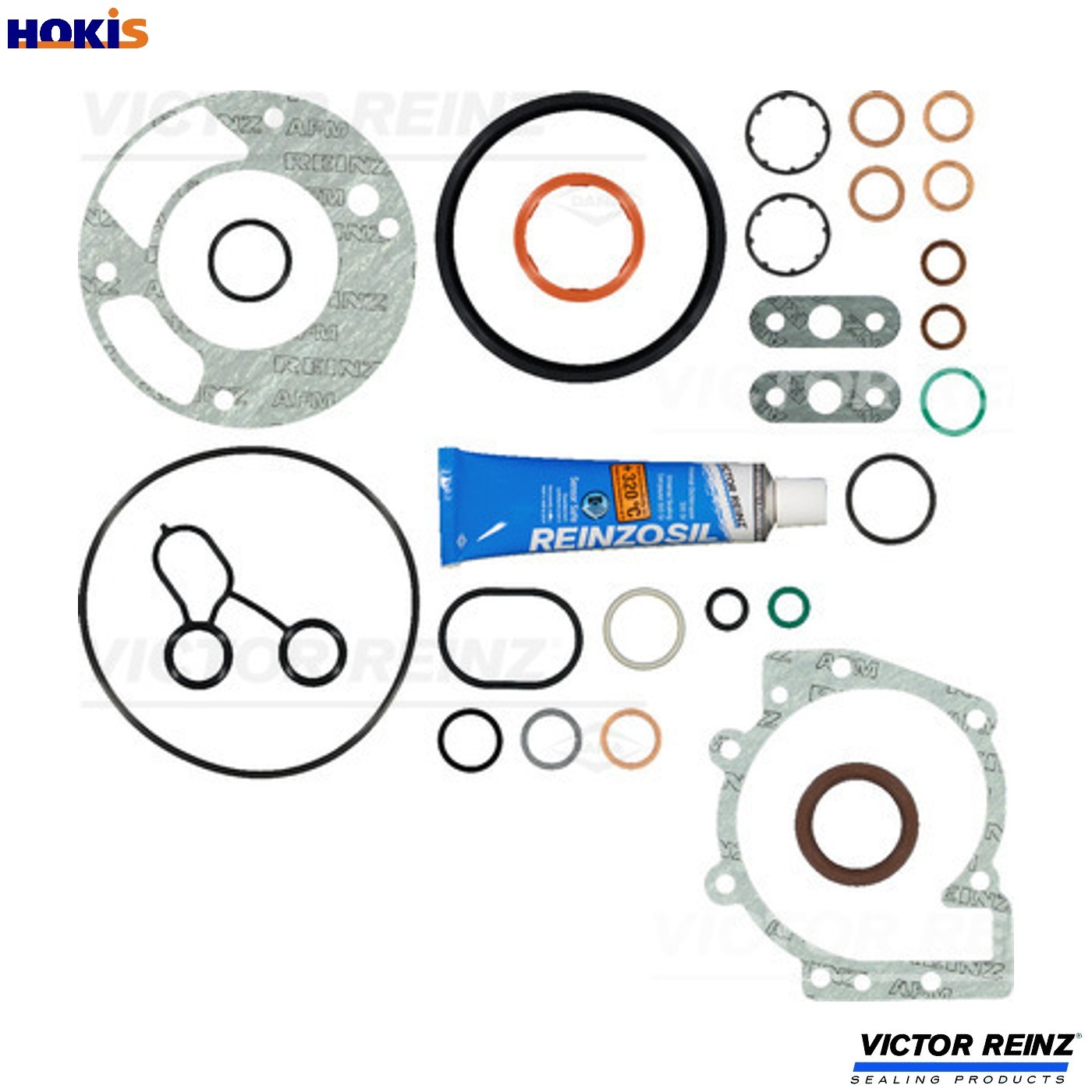 GASKET KIT CRANKCASE 08-39547-01 FOR B 5254 T12 2.5L B5254T3/5254T7 2.5L 5cyl