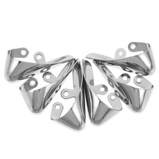 6pcs High Heel Tip Cap - Silver Wear-Resistant Shoe Toe Protectors - Metal