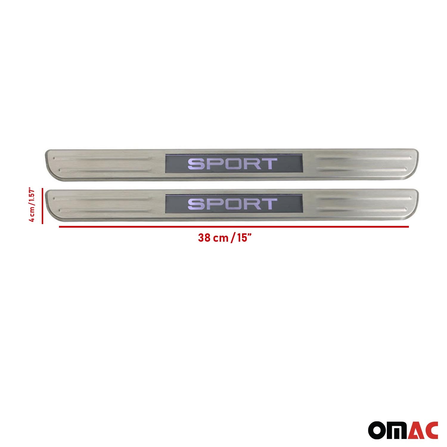 Door Sill Scuff Plate Illuminated for BMW i8 2014-20 Brushed Stainless Steel 2x