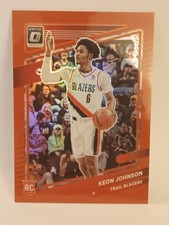 2021-22 Panini Chronicles Red #613 Keon Johnson Donruss Optic Traded /149