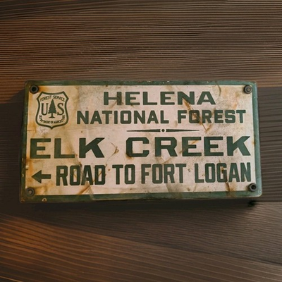 #ad Vintage Helena Lewis Clark National Forest Porcelain Sign Montana Texas Wyoming $174.99
