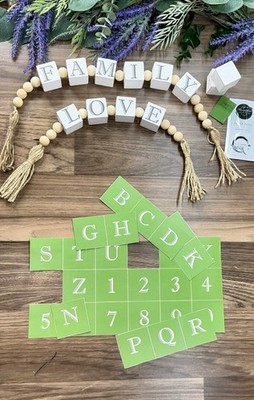 Magnolia Design Co Craft Club July 2025 Craft Project - Word Block Garland