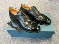 John Land RAF Officer Black Oxford Leather Parade Service Shoes Mens UK 7M