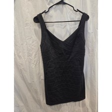 American Eagle V Neck Sculpted Structured fit Bodycon Dress Size L