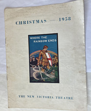 Theatre programme Where the Rainbow Ends 1958 New Victoria Theatre