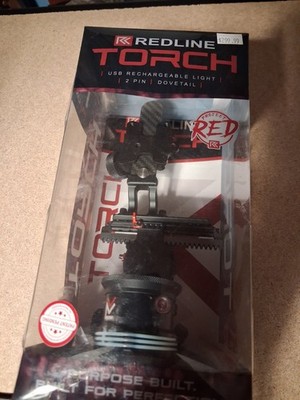 Redline Torch - RH - 2 Pin - USB Rechargeable Light Plus 12'' Stabilizer 