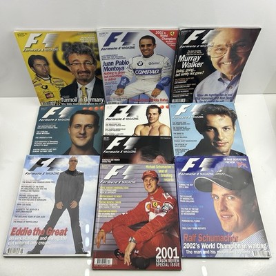 F1 Formula 1 Official Magazines 2001 March - December  Vol 1 Issue 1-10